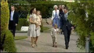 Crown Princely Family at Prince Henriks Christening 2009 [upl. by Phipps]