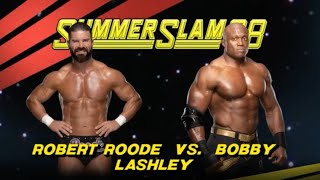 Robert Roode vs Bobby Lashley Wwe2k22 [upl. by Kcajyllib420]