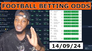 3 slips  BEST Football Predictions for Today 1409  Expert Betting Tips amp Value Bets [upl. by Ennagrom595]