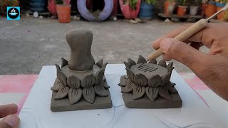 🪔इस दिवाली घर पर बनाए लक्ष्मी गणेशजी की मूर्ति मिट्टी सेlakshmi ganesh idol making at home [upl. by Aenet268]