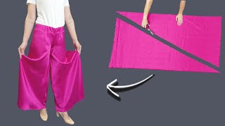 A quick and easy way to sew womens trousers in 30 minutes [upl. by Sutherlan854]