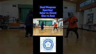 Chinese Saber vs Sword  Akado Armory Steel Sparring Weapons  kungfu sparring weaponstraining [upl. by Anipsed]