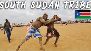 VISITED THE WRESTLING TRIBE OF SOUTH SUDAN 🇸🇸 WITH ChrisMustList [upl. by Nnylram854]