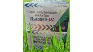 Nurogen LC Tablets LCarnitine LTartrate Methylcobalamin amp Folic Acid Tablets [upl. by Fillender]