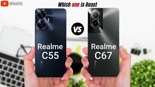 Realme C55 vs Realme C67 Full Comparison  techorh [upl. by Rojam]