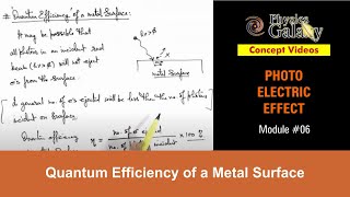 Class 12 Physics  Photoelectric Effect  6 Quantum Efficiency of a Metal Surface  For JEE amp NEET [upl. by Gerhardt]