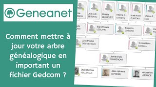 Geneanet  Comment mettre à jour votre arbre généalogique en important un fichier Gedcom [upl. by Halika]