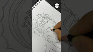 Sketching Hanuman Divine Art in Minutes shorts [upl. by Lenno371]