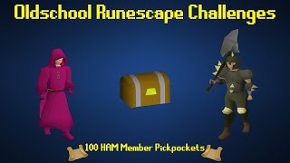 OSRS Challenges 100 HAM Member Pickpockets  Episode 58 [upl. by Lemhaj424]