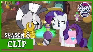 Spike and Rarity Get Help from Zecora Molt Down  MLP FiM HD [upl. by Ahsennek660]