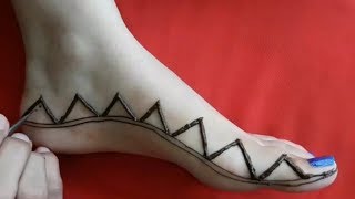 Stylish mehndi Design For Legs  Easy Mehndi Designs For Legs  mehndi design [upl. by Soo]