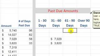 Build an Accounts Receivable Aging Report in Excel [upl. by Ronyam]