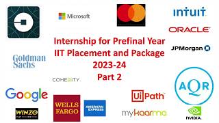 IIT Internship Offer 2023 uber Microsoft Google Mykarma Oracle JPMorgan Nvidia WellsFargo [upl. by Nire]