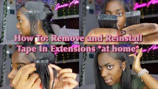 How to Remove Tape in Hair Extensions at Home [upl. by Snyder822]