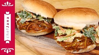 HOW TO MAKE VEGAN PULLED PORK USING BANANA PEEL  TOFU COLESLAW [upl. by Wier244]