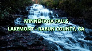 Minnehaha Falls  Lakemont  Rabun County Georgia  4K [upl. by Mishaan]