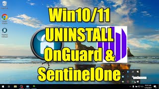 Uninstall OnGuard  SentinelOne  Win1011 [upl. by Silloh12]