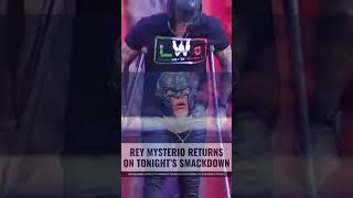 Rey mysterio Returns on Smackdown 👀 shorts [upl. by Taima]