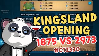 【 KINGSLAND OPENING 】1875 vs 2973 Kvk  Rise Of Kingdoms [upl. by Alicirp]