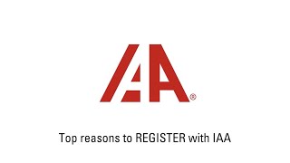 Top Reasons to Register with IAA [upl. by Alansen205]