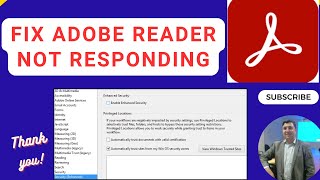 How to Fix Adobe Acrobat Reader Not Responding  Working  Freezing in Windows 81011 [upl. by Notsrik]