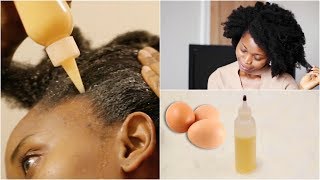 ROUTINE CAPILLAIRE COMMENT JE LAVE MES CHEVEUX UNIQUEMENT AVEC LES OEUFS [upl. by Schilling]