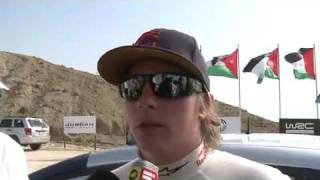 Jordan Rally 2010  Interview with Kimi Raikkonen after day 2 [upl. by Aniretak309]