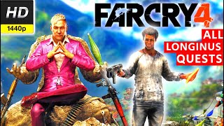 Far Cry 4 All Longinus Missions Gameplay Walkthrough Longplay No Commentary 1080p HD 60 FPS 2K HD [upl. by Ivor503]