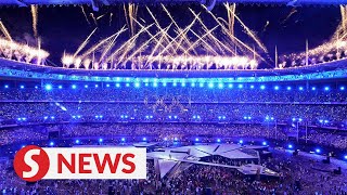 Paris 2024 Olympics ends in spectacular fashion baton passed to LA [upl. by Isolda289]