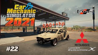 RESTORASI MITSUBISHI LANCER EVO X VARIS BODY KIT  Car Mechanic Simulator 2021 [upl. by Sardella]