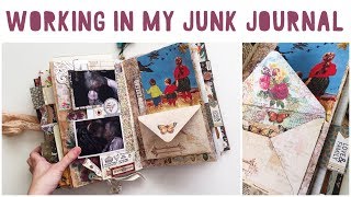 JUNK JOURNAL WITH ME  Ep 09  Journalling Process Video  Vintage Junk Journal [upl. by Corbet955]