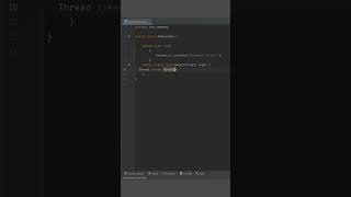 Creating Thread by implementing Runnable interface in JAVA SHORTS [upl. by Ardnas]