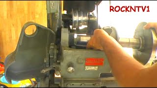 Logan Lathe Headstock spindle teardown BEARINGS [upl. by Constantine159]