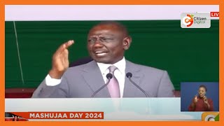 President William Ruto’s 2024 Mashujaa Day celebrations speech at Kwale Stadium in Kwale [upl. by Hardwick]