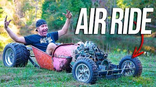 Supercharged 4 Cylinder Wheel Barrow gets Air Bag Suspension [upl. by Stclair]