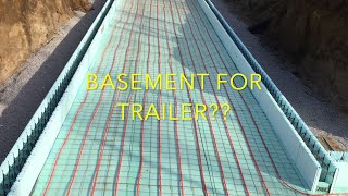 Basement floor for radiant heat with Nudura ICF For a single wide trailer [upl. by Leryt]