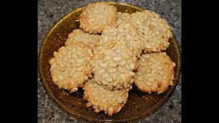 Making Pignoli Cookies Using Giada De Laurentiis Recipe on Food Network [upl. by Rolanda]