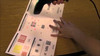 Intermec SG20 Barcode Scanner Demo [upl. by Llednek]