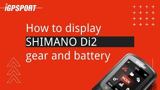 iGS620︱How to display SHIMANO Di2 gear and battery [upl. by Gusta937]