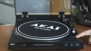 AKAI USB TURNTABLE demonstrated by City Software [upl. by Agna286]