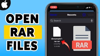 How To Open RAR Files On iPhone 2024  Extract RAR Files On iPhone Device [upl. by Milstone423]