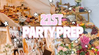 21st birthday party prep vlog ✮ GRAZING TABLE  GARDEN PARTY [upl. by Weitzman]