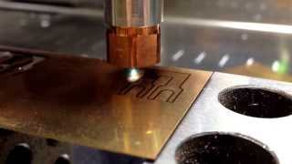 Cutting beryllium copper with a uv yag laser [upl. by Buderus]