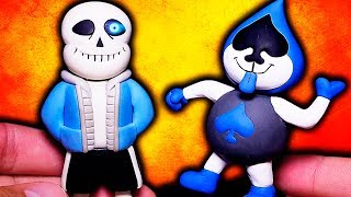 LANCER amp SANS Sculptures ➤ DELTARUNE amp UNDERTALE [upl. by Mcneil]