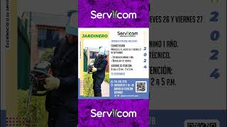 🔴 SERViiCOM SAS  VACANTE JARDINERO [upl. by Ninazan]