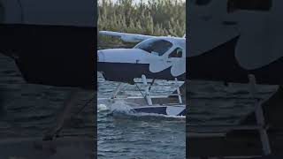 Seaplane gets lost in sailboat anchorage in Bahamas [upl. by Yellah]