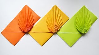 How to make a Colored Paper ENVELOPE  Easy Origami Tutorial DIY [upl. by Domenico]