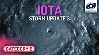 Catastrophic Hurricane Iota Reaches Category 5 Status [upl. by Riebling]