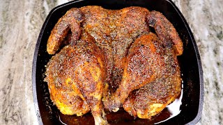 Best Ever Oven Baked Chicken How To Bake A Whole Chicken Easy [upl. by Nhepets]