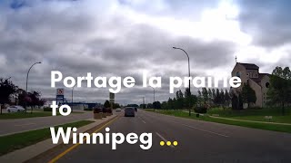 Portage la prairie to Winnipeg Manitoba Canada 🇨🇦 [upl. by Solraced442]